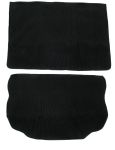 TTeppichsatz Kofferaum Ribbed bouclé schwarz Teppich für VW Käfer 1302 Kofferaumteppich 2 - teilig